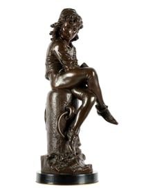 Giulio Monteverde Young Christopher Columbus Bronz