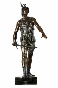 Emile Picault Vincere Aut Morior Bronze Soldier