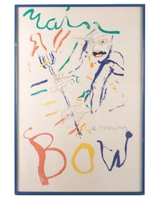 1972 Willem de Kooning Thelonius Monk Lithograph
