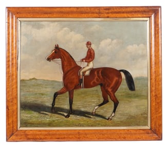 Winner Two Thousand Guineas Horse Jockey Portrait