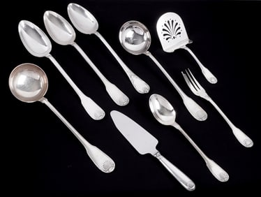 9 Christofle Vendome Silverplate Serving Pieces