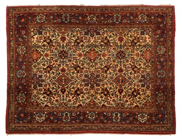 Antique Persian Bidjar Oriental Carpet Rug