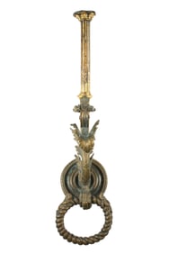 Monumental French Bronze Door Knocker