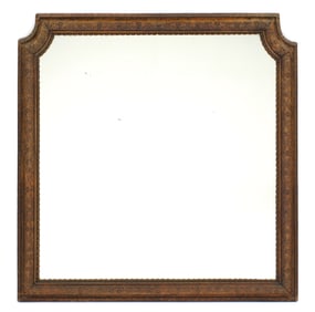 French Carved Oak Wall Mirror