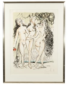 1966 Salvador Dali The Three Graces Lithograph