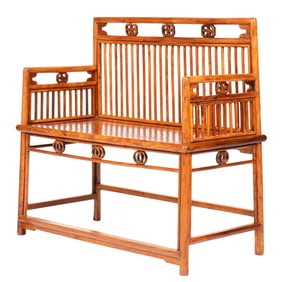 Chinese Huanghuali Settle Bench