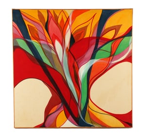 Large 1965 Willem De Looper Abstract Painting