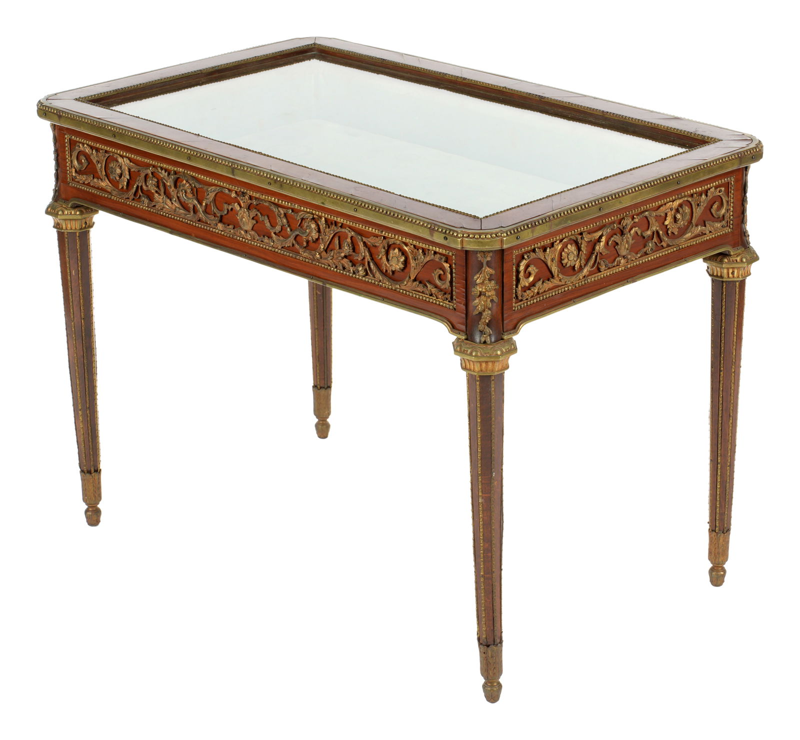 French Louis XVI Style Ormolu Vitrine Table (1 of 10)