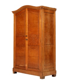 18th C. Spanish Colonial Carved Cedar Armoire