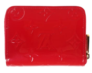 Louis Vuitton Red Vernis Leather Zippy Coin Purse