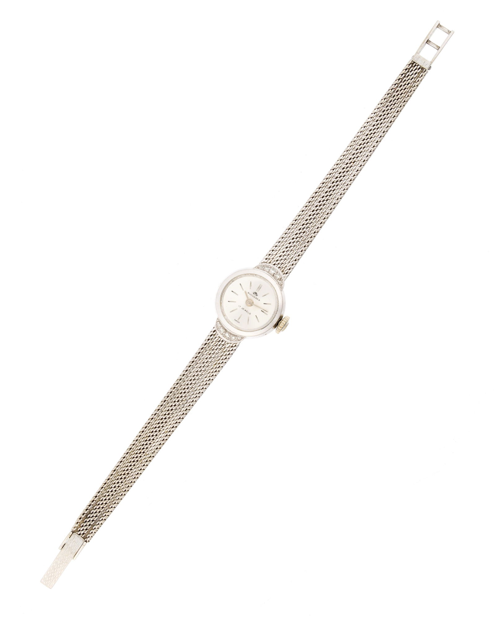 Buchere 18k White Gold Ladies Wrist Watch (1 of 6)