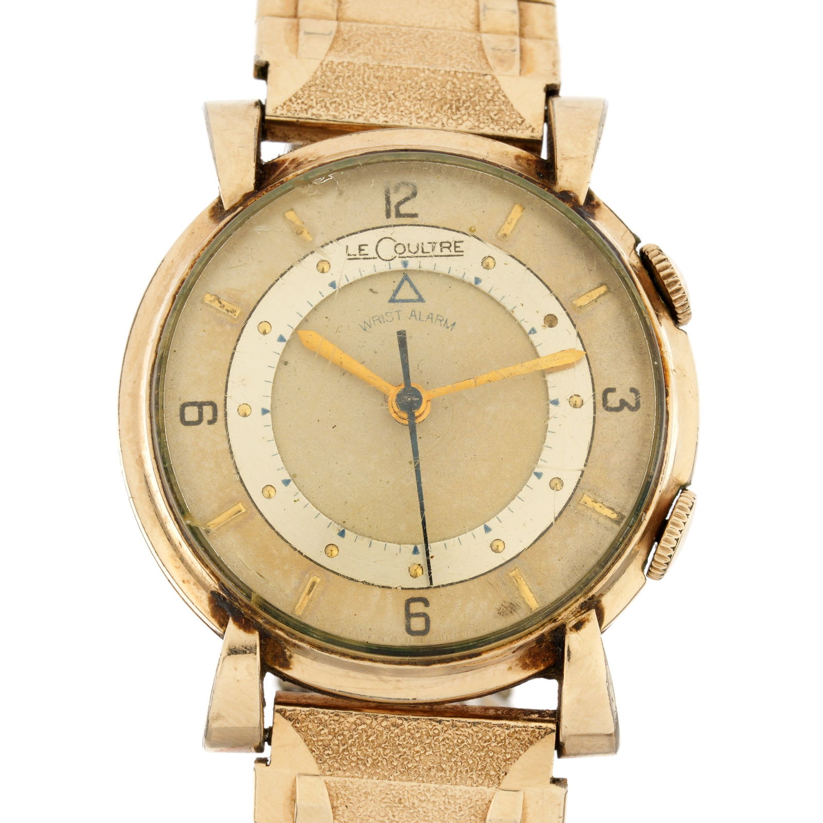 Vintage LeCoultre Gold Toned Alarm Wrist Watch (1 of 7)