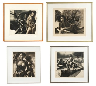 Four David Bumbeck Etchings