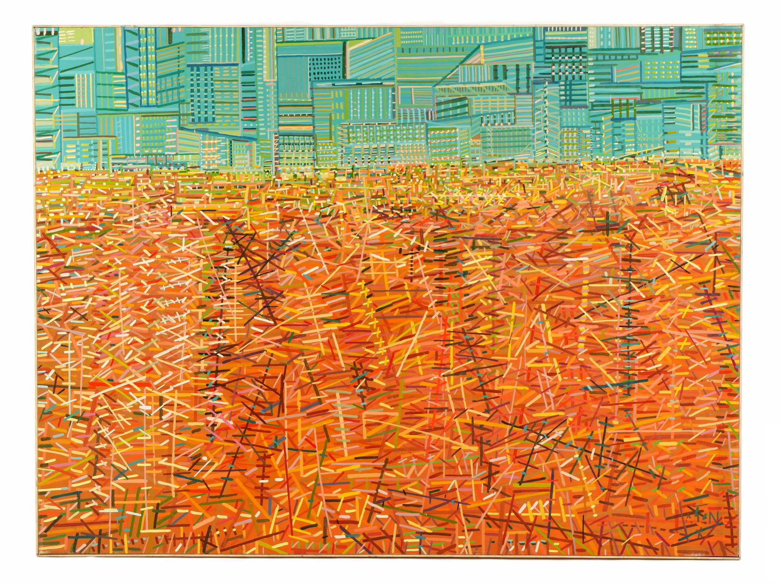 Large Alexander Ney Abstract Composition Painting (1 of 10)