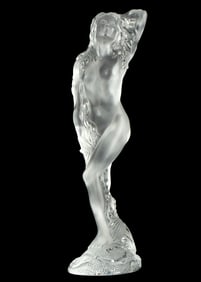 Lalique Oceanide Crystal Glass Figural Statuette