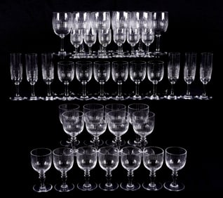 42 Piece Baccarat Nancy & Renaissance Stemware