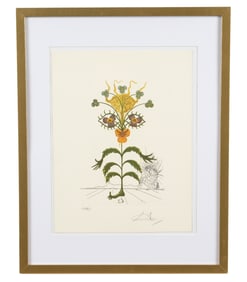 after Salvador Dali Le Pensee Etching