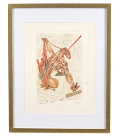 after Salvador Dali The Personators Woodblock