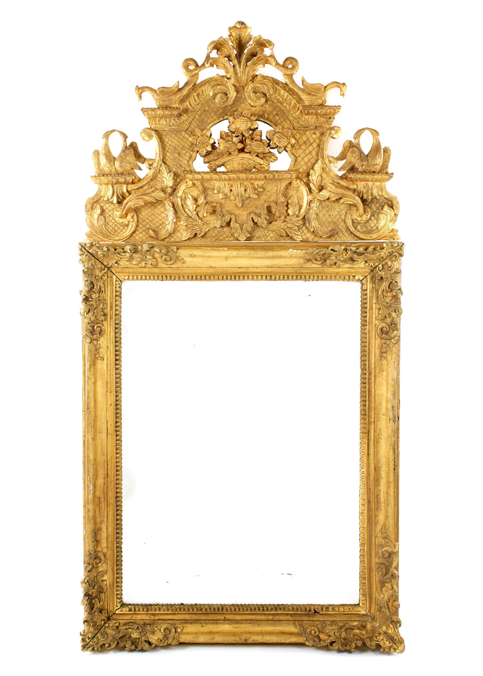 Ornate 18th Century Italian Carved Giltwood Mirror (1 of 5)