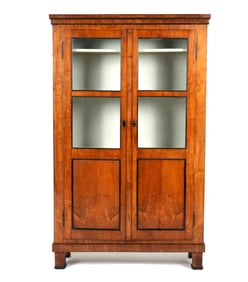 19th Century French Walnut Bookcase / Cabinet