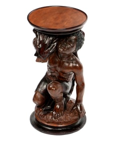 Carved Figural Blackamoor Side Table / Stand