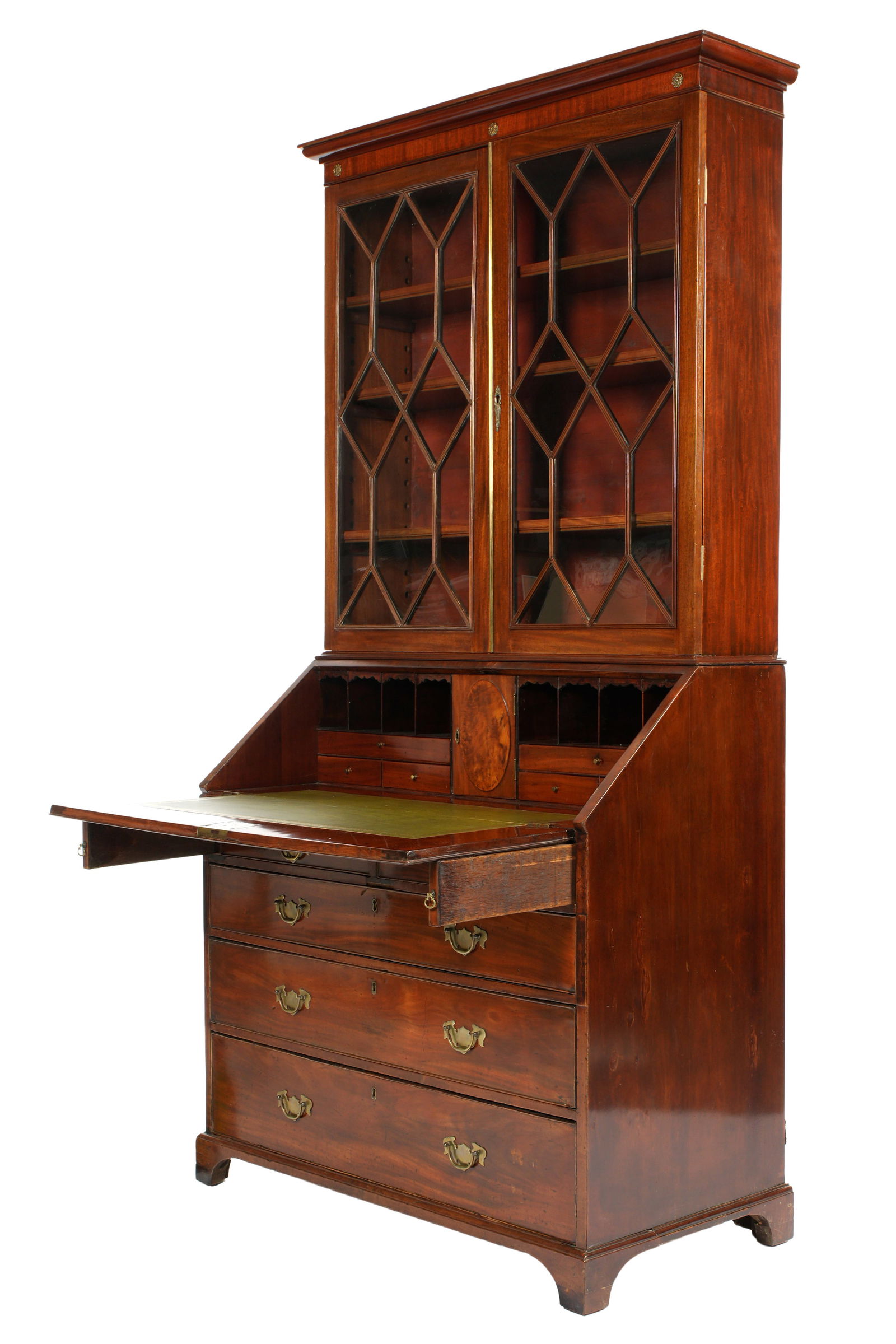 18/19th Century English Mahogany Secretary Bookcase (1 of 10)