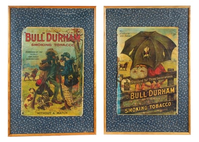 Pair Bull Durham Tobacco Advertising Posters