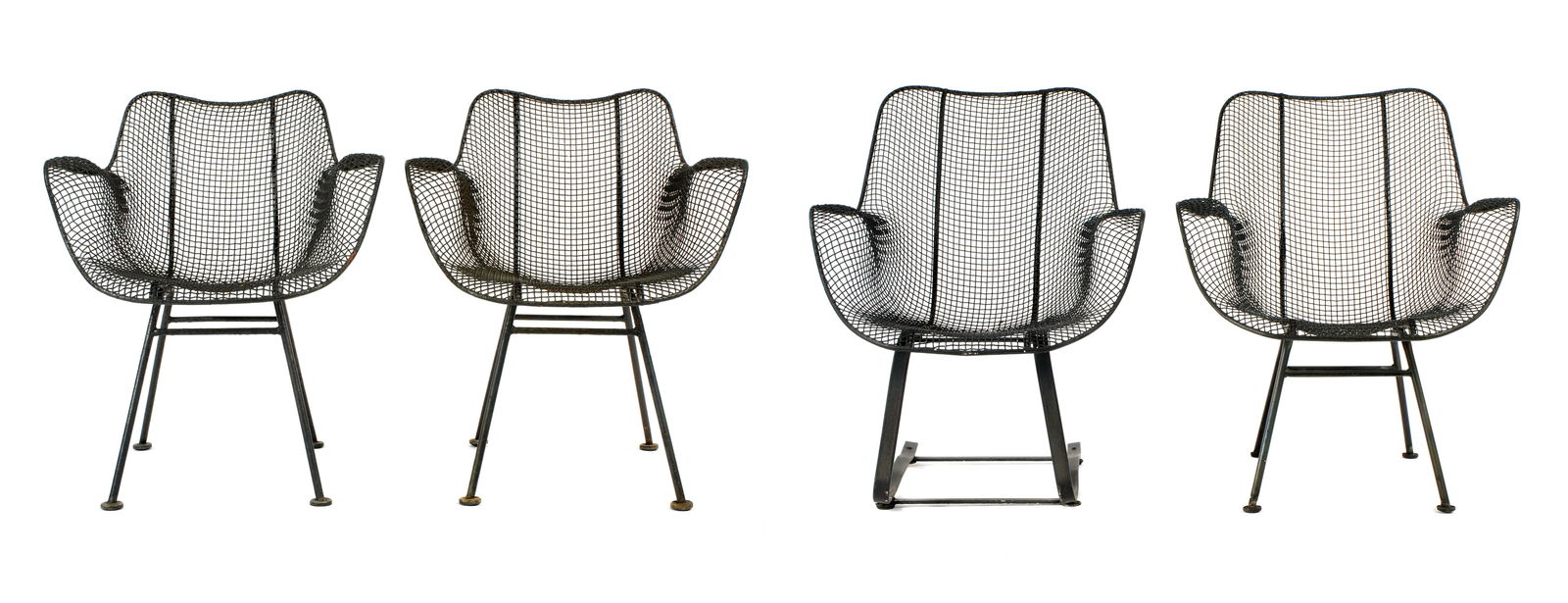 Four Russell Woodard Sculptura Wire Patio Chairs (1 of 9)