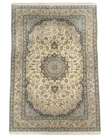 Silk Persian Oriental Carpet Rug
