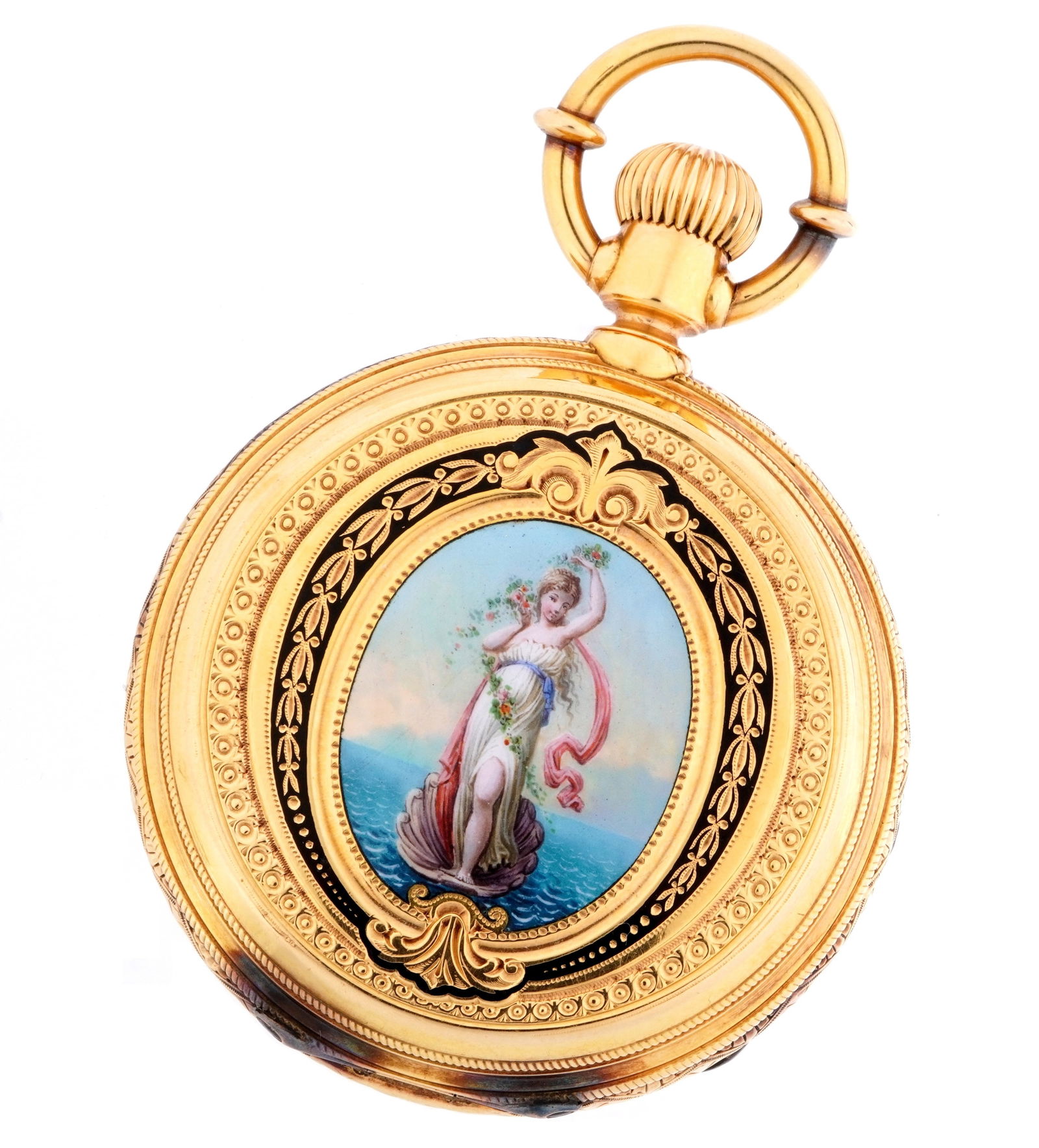 Ornate Edouard Farve Branch Gold Pocket Watch (1 of 14)