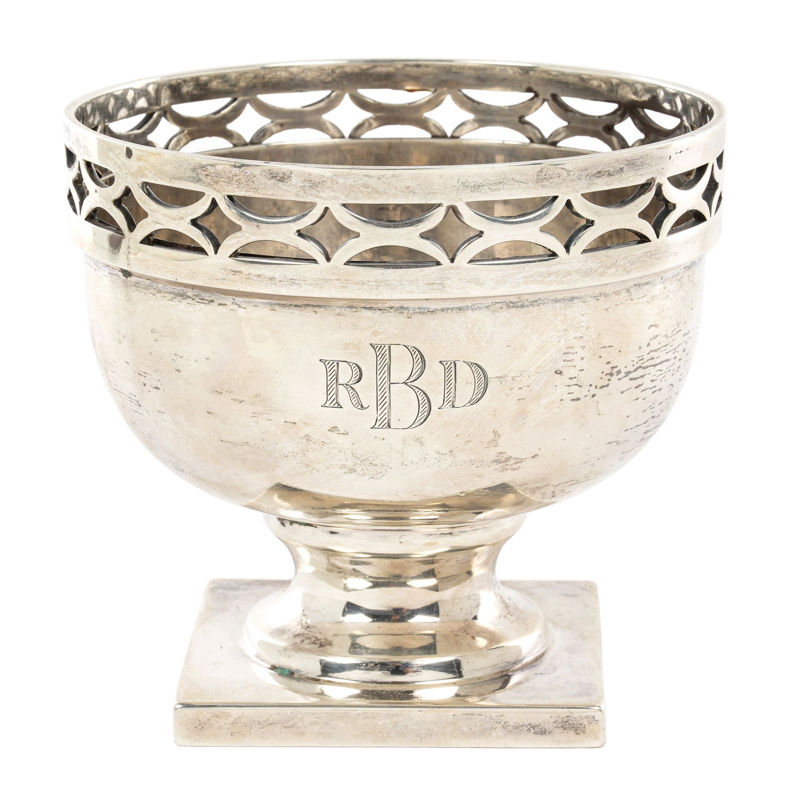 Cartier Sterling Silver Reticulated Footed Bowl (1 of 1)