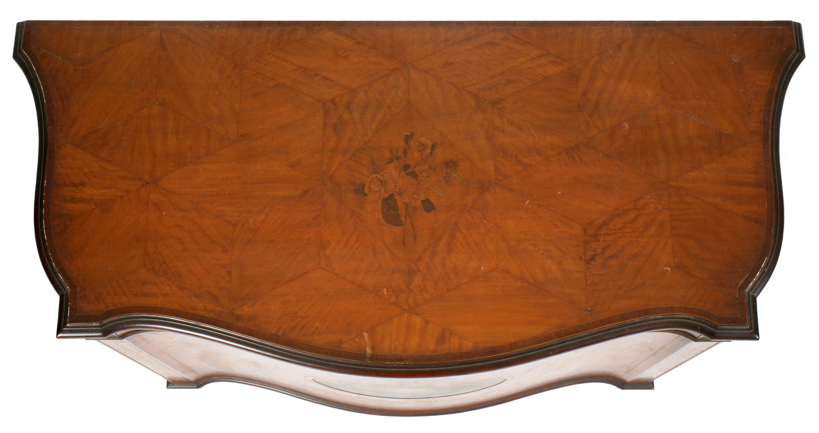 Pair Inlaid English Hepplewhite Serpentine Cabinets - 20