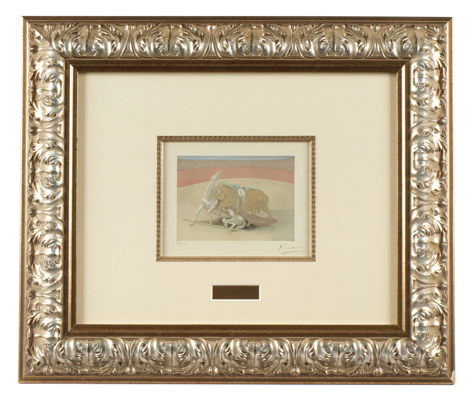 1924 Pablo Picasso "Corrida" Pochoir Signed (1 of 6)