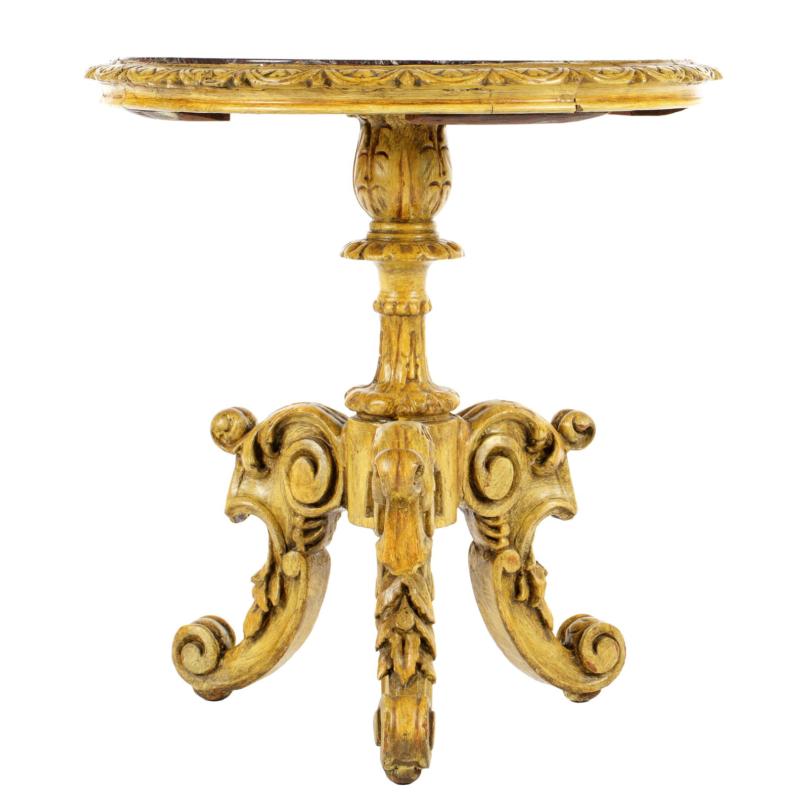 Italian Pietra Dura Marble Top Side Table (1 of 5)