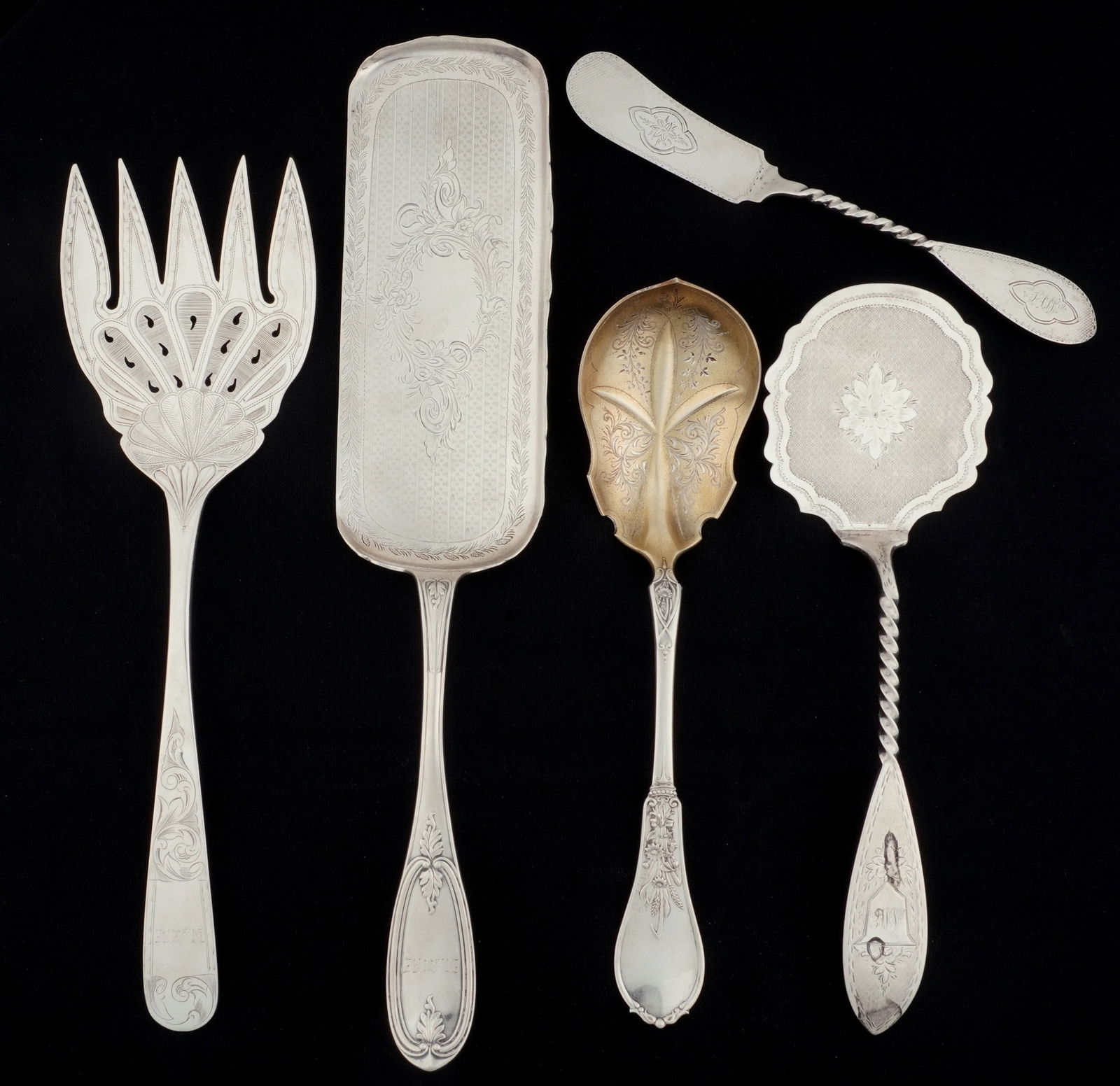 Five Piece Coin & Sterling Silver Serving Pieces (1 of 11)