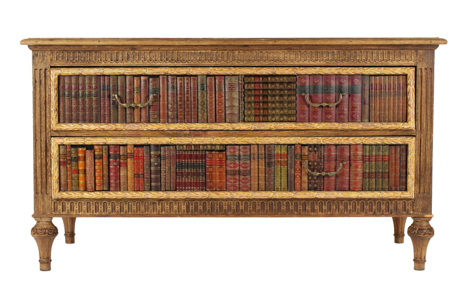 Leather Bookspine Two Drawer Chest (1 of 11)