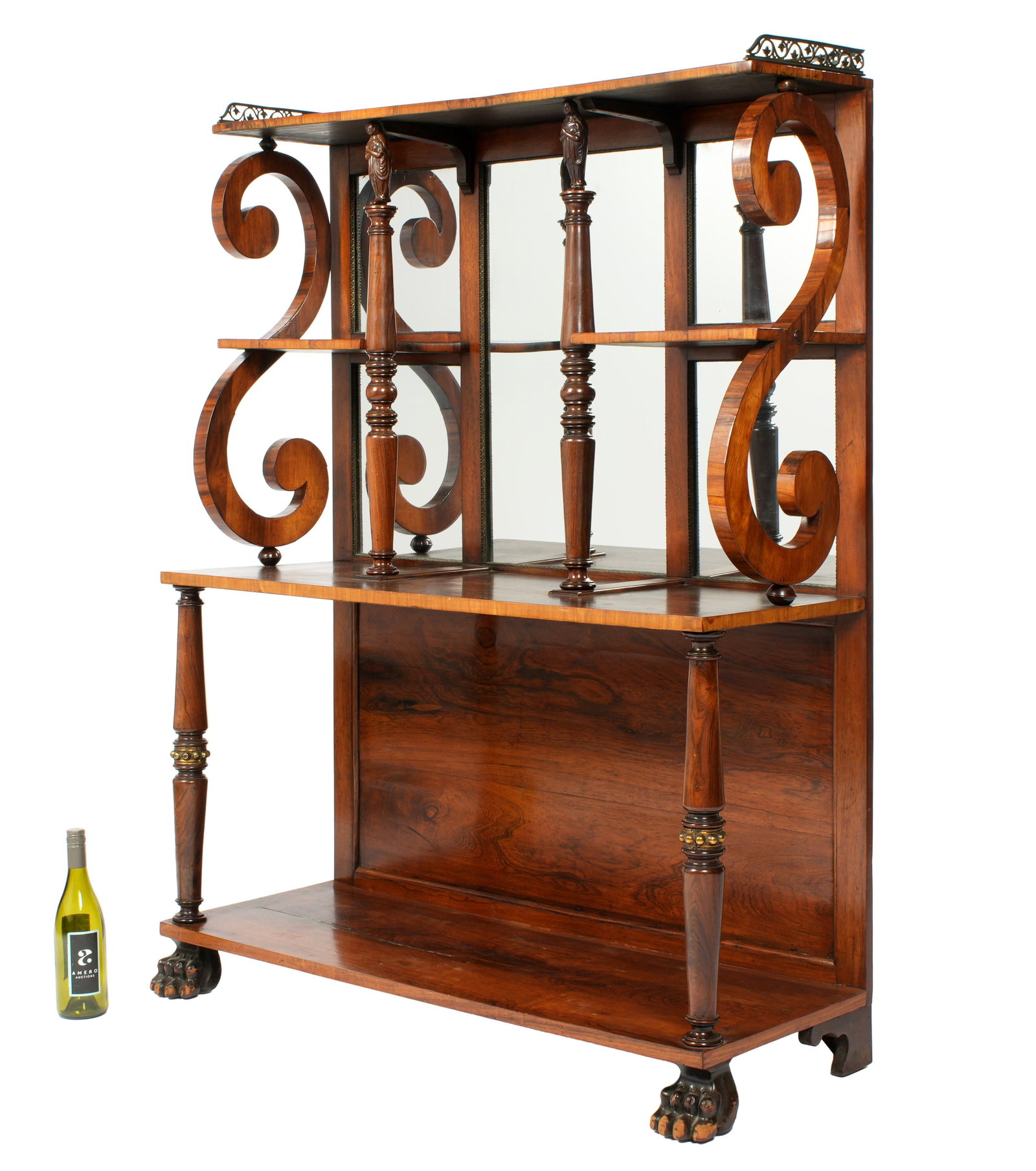 French Empire Rosewood Etagere - 2