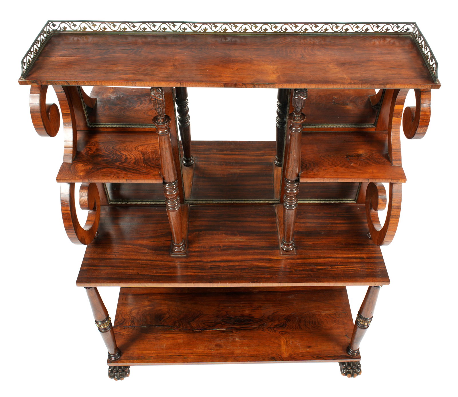 French Empire Rosewood Etagere - 5