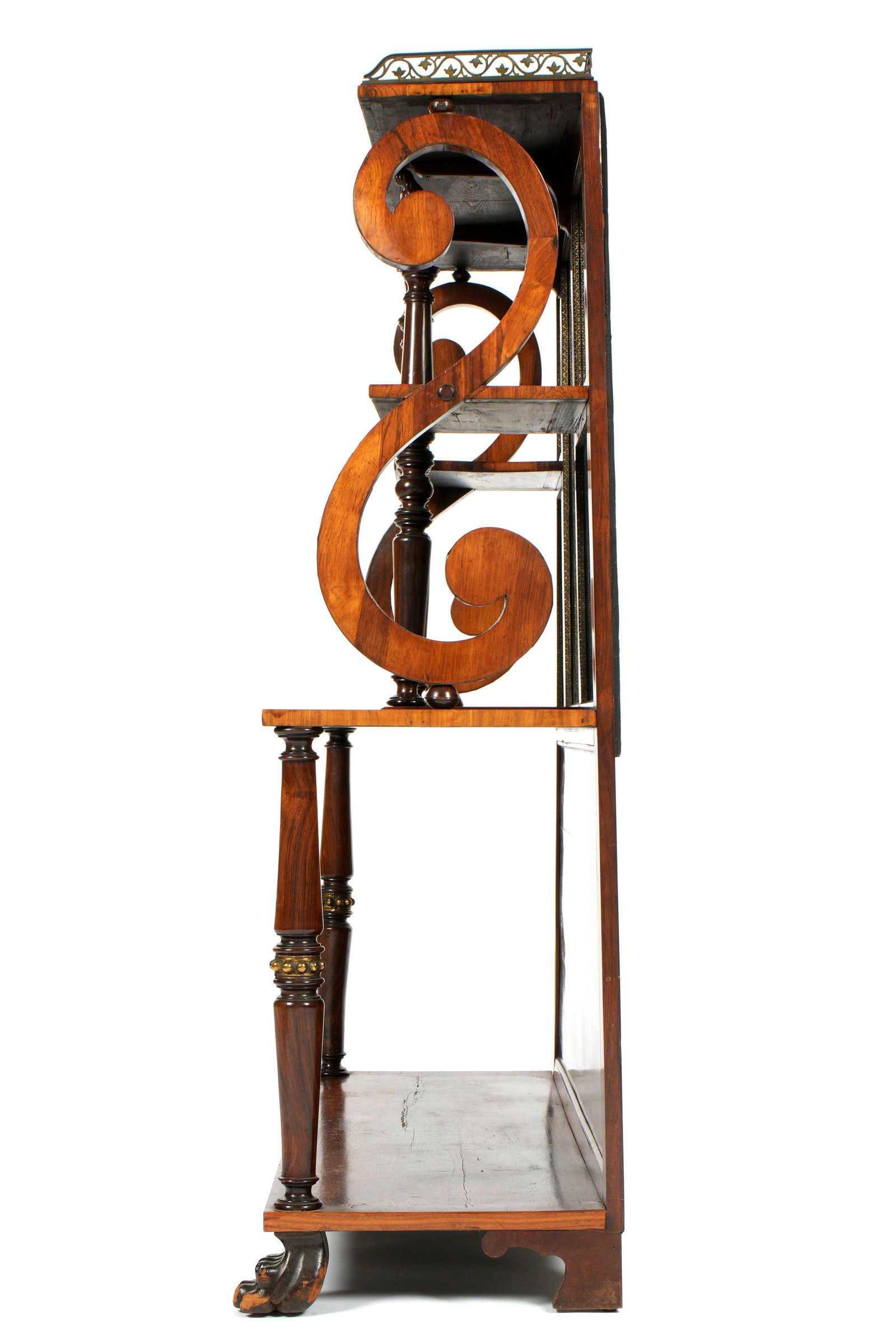 French Empire Rosewood Etagere - 8