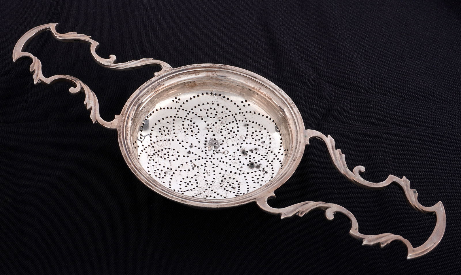 Georgian William Plummer Sterling Lemon Strainer (1 of 5)