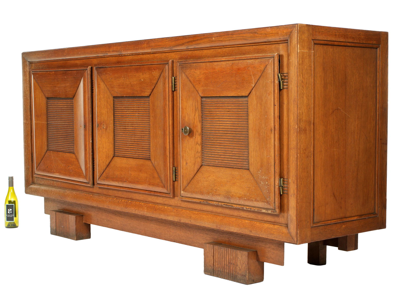 LARGE THREE DOOR DECO SIDEBOARD - 2