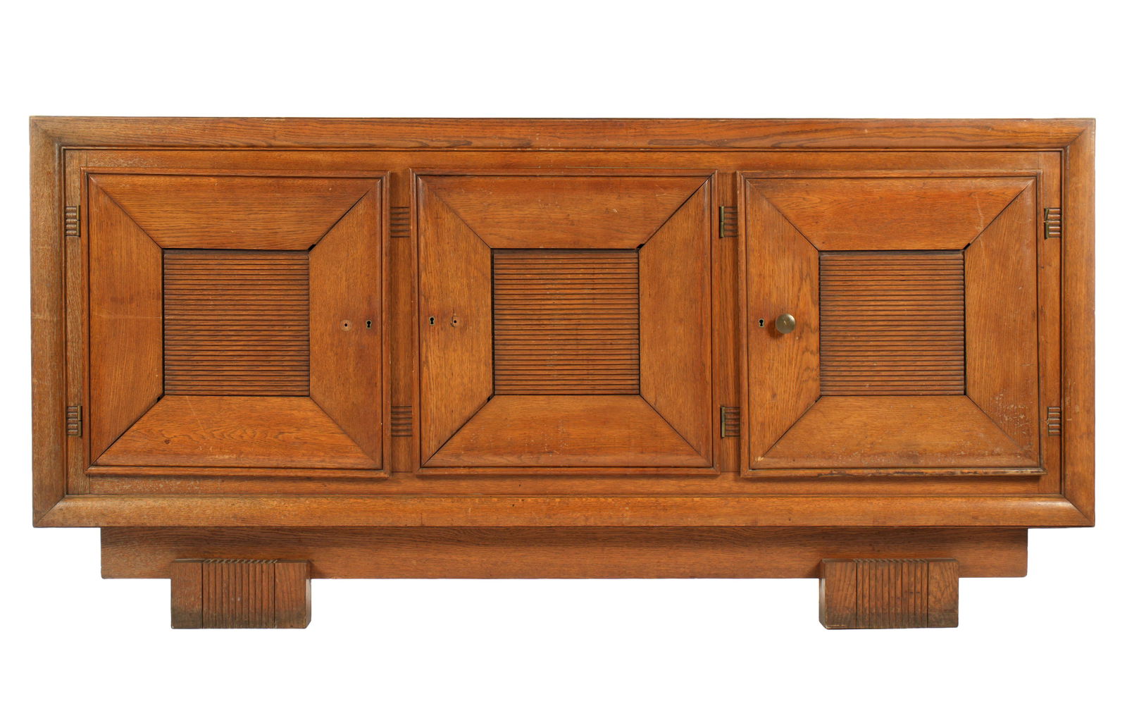 LARGE THREE DOOR DECO SIDEBOARD - 4