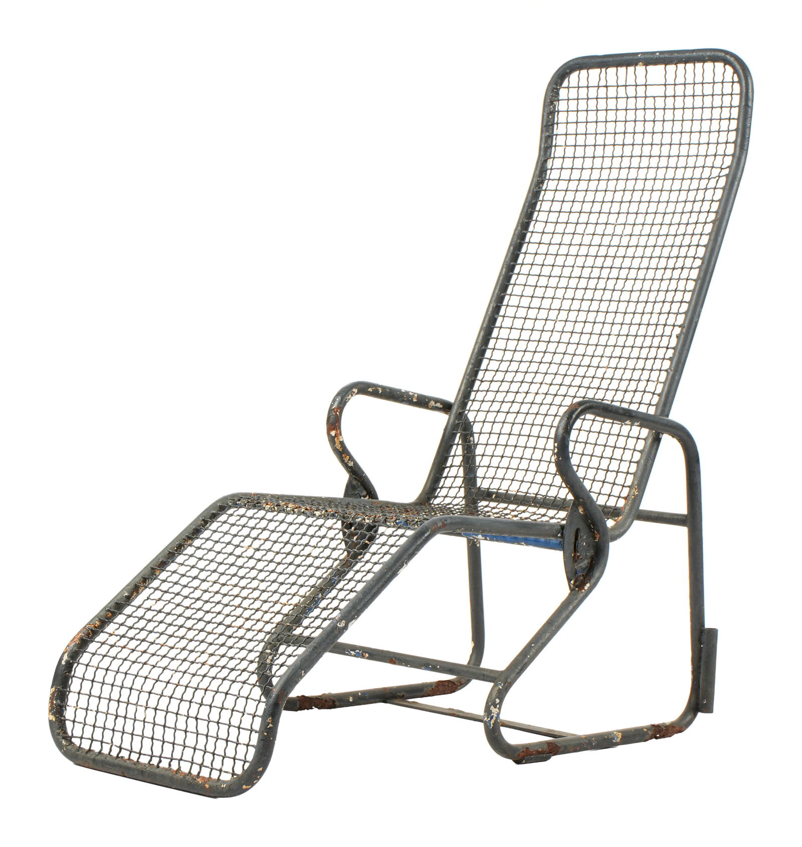 Vintage Iron Garden Patio Reclining Chaise Lounge (1 of 9)