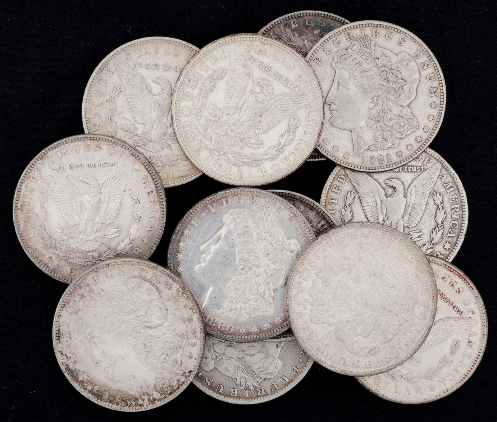 12 US Morgan Silver Dollars (1 of 5)