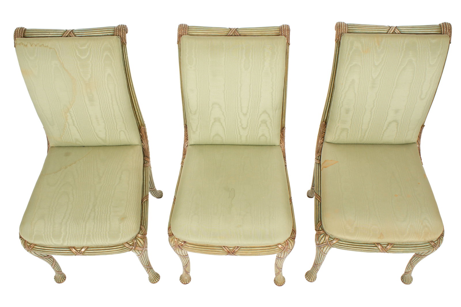 Six Carved and Painted Continental Side Chairs - 3