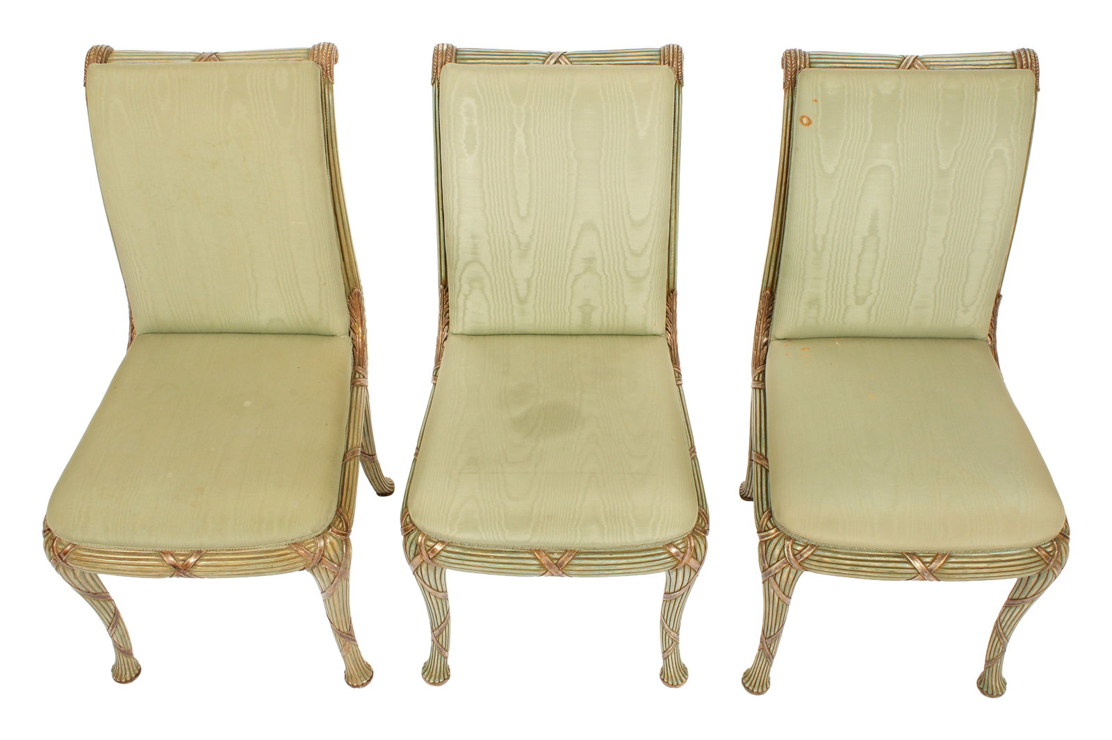 Six Carved and Painted Continental Side Chairs - 9