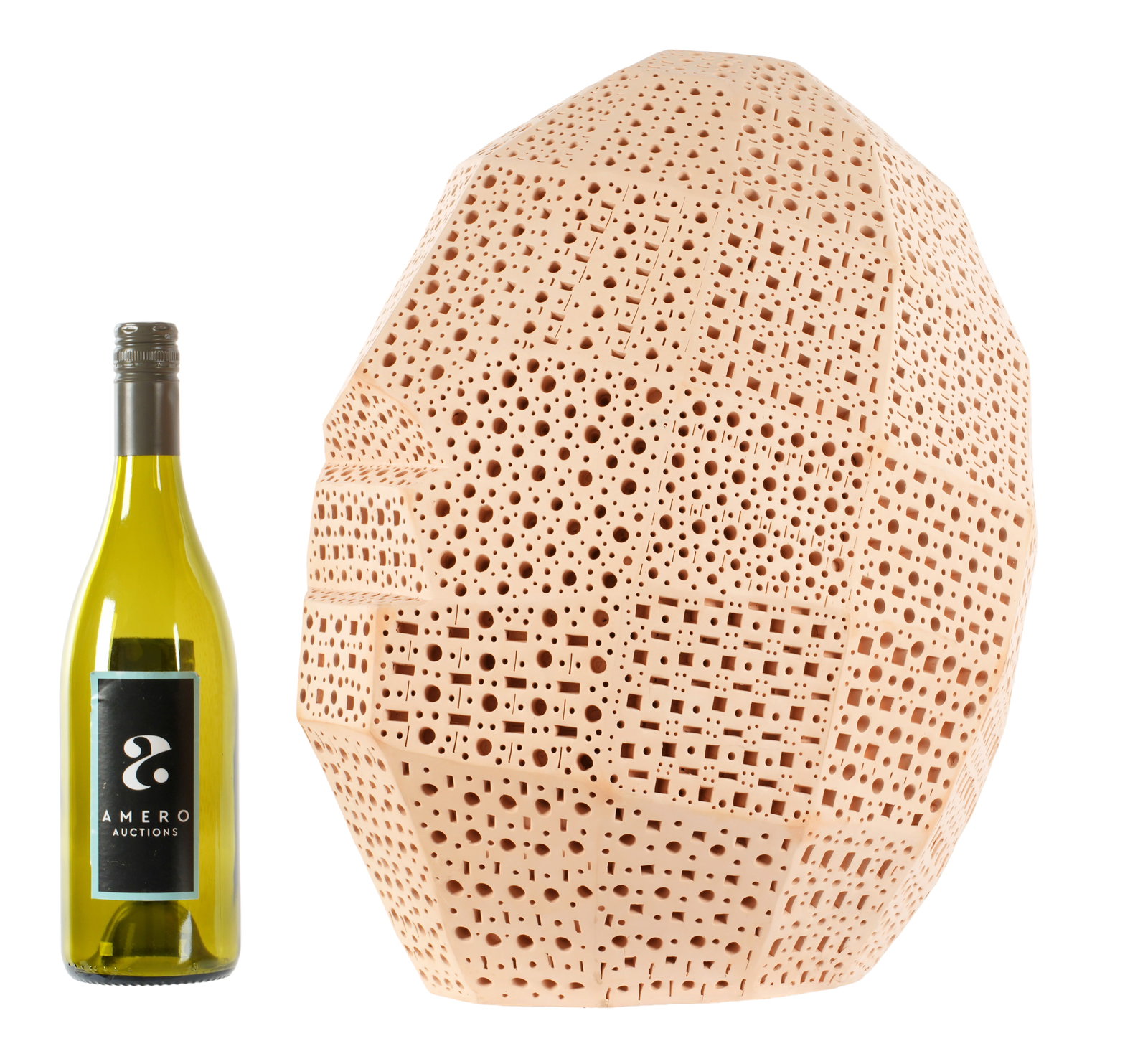 Alexander Ney Geometric Head Terracotta Sculpture - 2