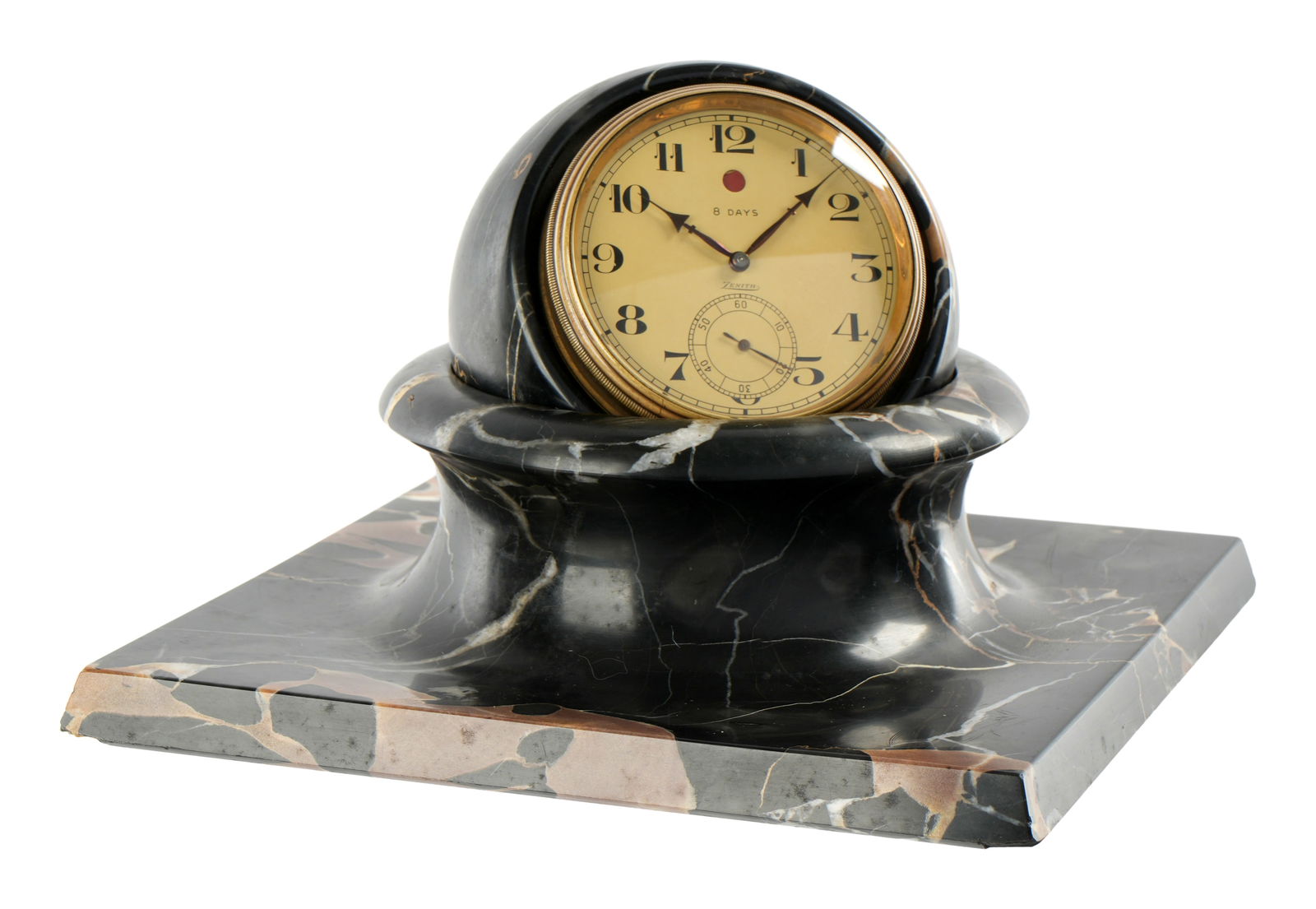 Zenith Bezel Wind Marble Desk Clock (1 of 11)