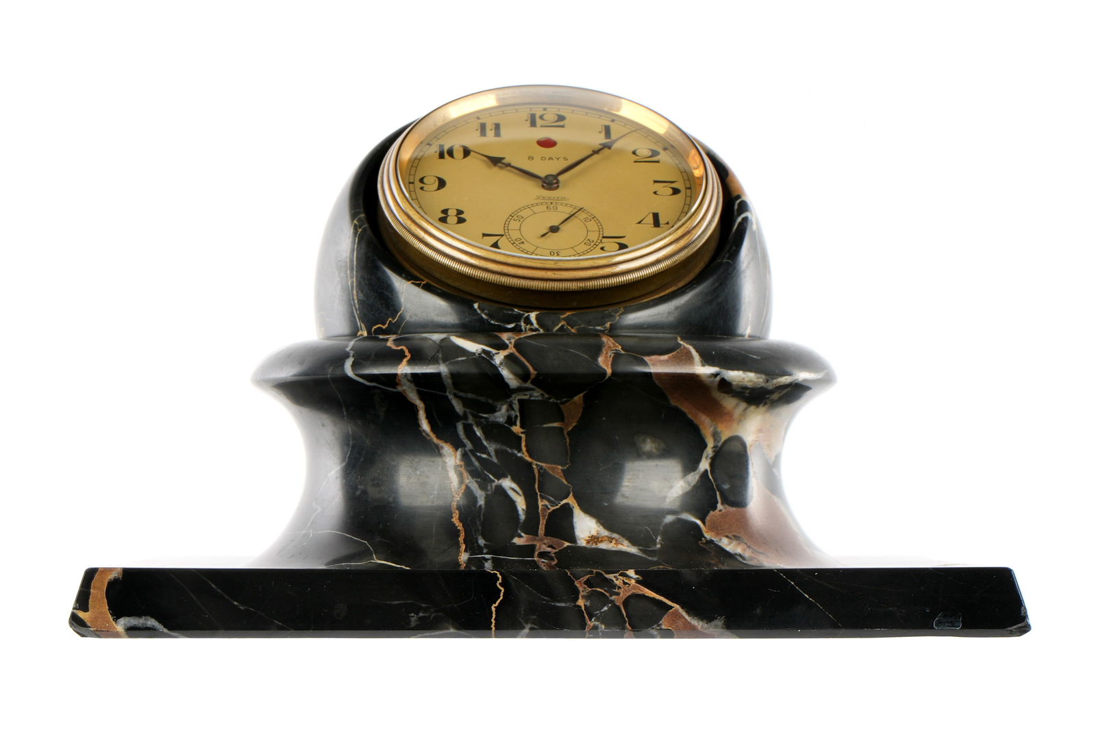 Zenith Bezel Wind Marble Desk Clock - 7