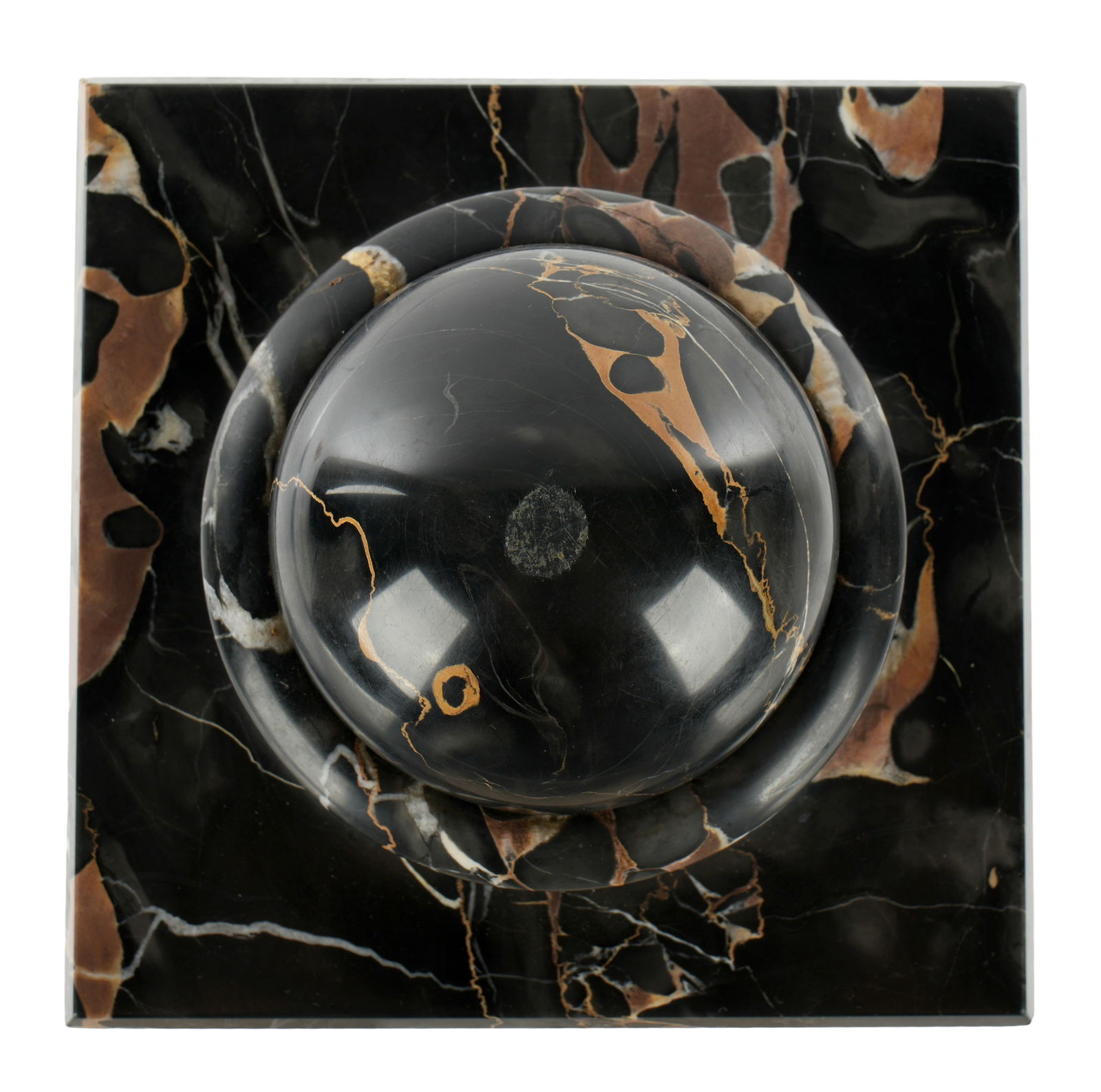 Zenith Bezel Wind Marble Desk Clock - 9